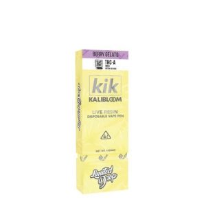 Kik Kalibloom 1g THC-A Live Resin Disposable Berry Gelato