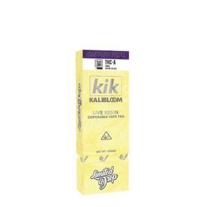 Kik Kalibloom 1g THC-A Live Resin Disposable Granddaddy Purple