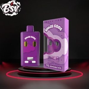Space Gods Mega Pod 7g  THC-H Disposable Galactic Grape