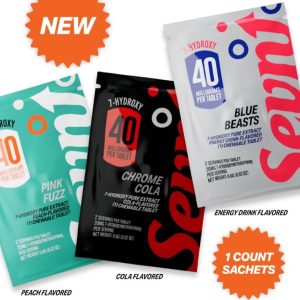 Sevn up 7-Hydroxy 40mg Tablets 30ct Display Pink Fuzz