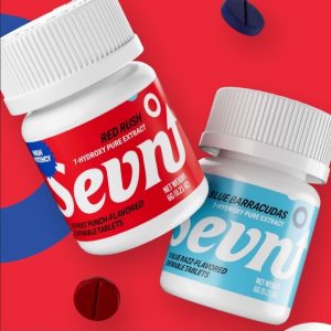 Sevn up 7-Hydroxy 35mg Tablets 10ct Jar Blue Barracudas