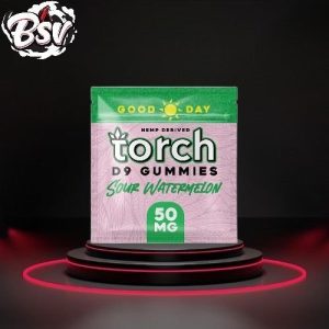 Torch Good Day Gummies 50mg Sour Watermelon
