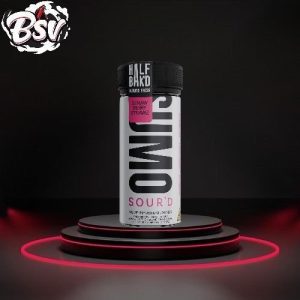 Half Bak'd 10000mg D9 SUMO Sour'd Strawberry Strawz Gummies 25ct