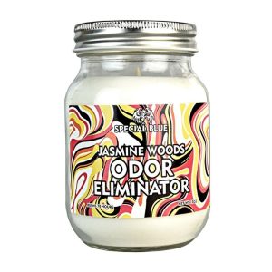 Special Blue Candle Jasmine Wood