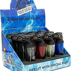 Bernie Double Plastic Lighter 12 Display