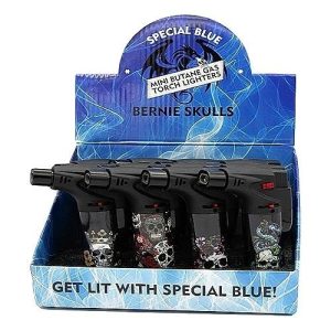 Bernie Double "SKull & Roses" Lighter 12 Display