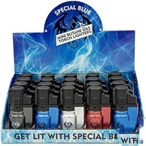 Special Blue Bullet Metal Hand Torches Multi Color 20 Per Box