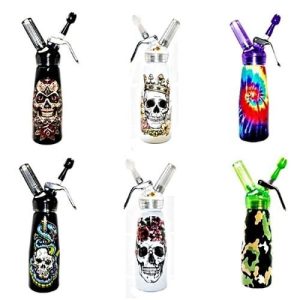 Special Blue Skull & Pistols 1 Pint Dispenser Aluminum Body
