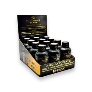 Pure Ohms 7-Hydroxymitragynine Black Shots 12ct Display