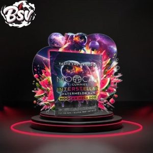 Moocah Mushroom Gummies 5ct Interstellar Watermelon Wave