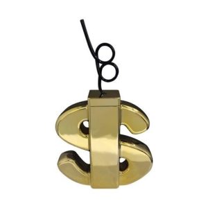 Metallic Gold Dollar Sign Cup