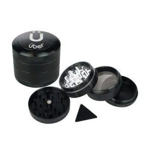 Uber Grinder 3.0 2.5in 4pc CNC W/Screen Black