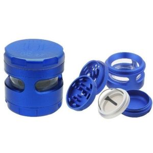 Uber Grinder 4.0 2.5in 4pc CNC W/Window Blue