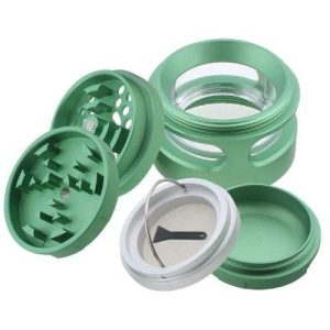 Uber Grinder 4.0 2.5in 4pc CNC W/Window Green