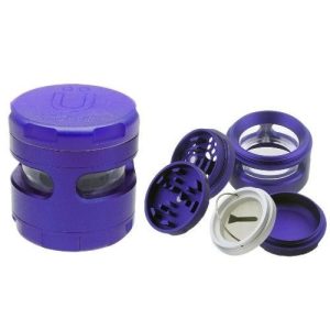 Uber Grinder 4.0 2.5in 4pc CNC W/Window Purple