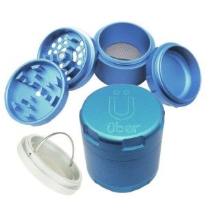 Uber Grinder 4.2 4pc 2.5in 63mm CNC Matte Light Blue