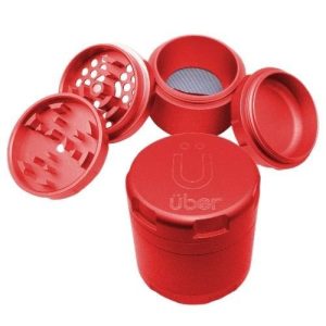 Uber Grinder 4.2 4pc 2.5in 63mm CNC Matte Red