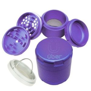 Uber Grinder 4.2 None Stick 4pc 63mm CNC Matte Purple