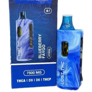 Lost THC 7500mg THC-A D9 D6 THCP Disposable Blueberry Faygo