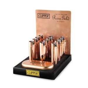 Raw Rose Gold Metal Clipper 12pc Display W/ Case