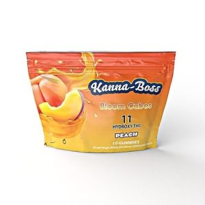 Kanna Boss 10ct Gummies 500MG Pouch Hydroxy 11 Peach