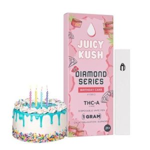 Juicy Kush Diamon Series 1g THC-A Disposable Birthday Cake Hybri
