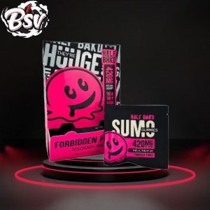 Half Bak'd D9 SUMO Forbidden Punch Gummies 2ct 30 Per Pack