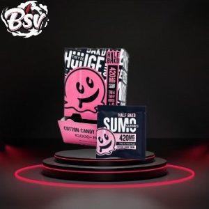 Half Bak'd D9 SUMO Cotton Candy Swirl Gummies 2ct 30 Per Pack