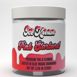 Ice Kream THC-A 3.5g Coated W/Magic Diamonds Pink Starburst