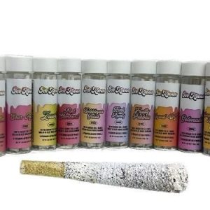 Ice Kream THC-A 5pk Pre-Rolls Coated W/Diamonds Pink Runtz