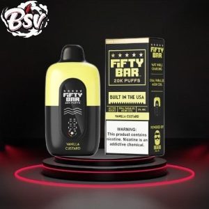 Fifty Bar 20k Disposable 5pk Vanilla Custard