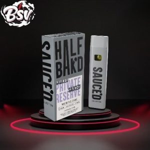 Half Bak'd Live Resin Private Reserve 1g Disposable Wedding Cake