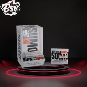 Half Bak'd D9 SUMO Sour'd Juicy Peach Gummies 2ct 30 Per Pack