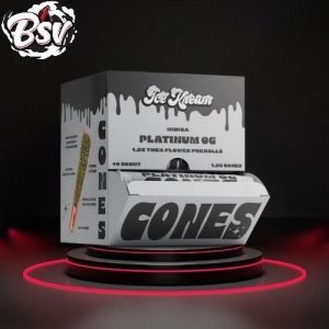 Ice Kream 40ct 1.5G Pre Rolls Platinum OG Indica