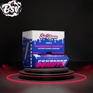 Ice Kream Powdered Donuts Blueberry Muffin 2.5G 20ct Disp Indica