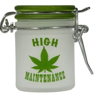Stash Jar Mini Frosted Hi Maintenance