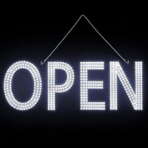 Open Sign White EP-OPEN300S5