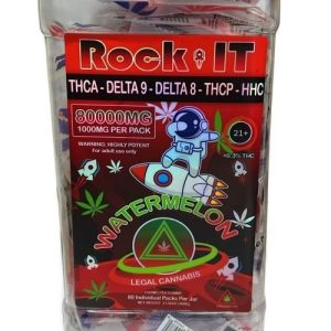 Rock-it Gummies 80000mg/jar 80pc Watermelon