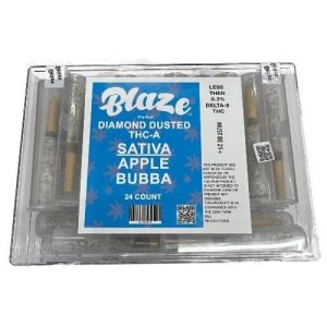 Blaze Diamond Dusted THC-A Pre-Rolls 24ct Apple Bubba