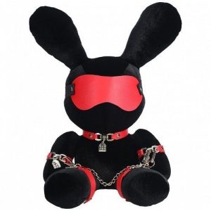 Rabbit Bondage Plushy Velvet Large-Black