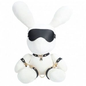 Rabbit Bondage Plushy Velvet Large-White