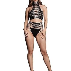 Shots Lingerie Carpo XLVI - Two Piece With Turtleneck - Black