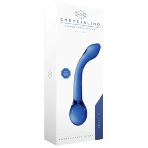 Chrystalino Hand Blown Glass Dildo G-Rider