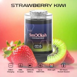 Smookah 2 in 1 Disposable Hookah 100k Puff Strawberry Kiwi
