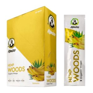 Afghan Hemp Natural Wraps Banana 25 Pack/ Box