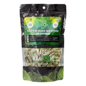 Earth Kratom 150ct Capsules Super Indo