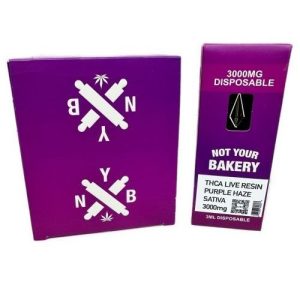 Not Your Bakery THC-A 3g Disposable Purple Haze Sativa
