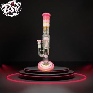 Stright Tube Double Chamber Waterpipe W/ Tree Perc Phoenix