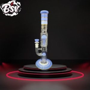 Straight Tube Double Chamber/Tree Perc Waterpipe