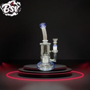 Basic Waterpipe W/ Barrel Bottom Perc And Bent Neck